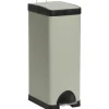 Pedaalemmer Rechthoek 30 Liter Clay